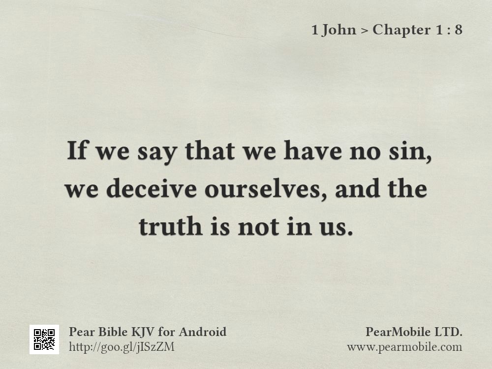 1 John, Chapter 1:8
